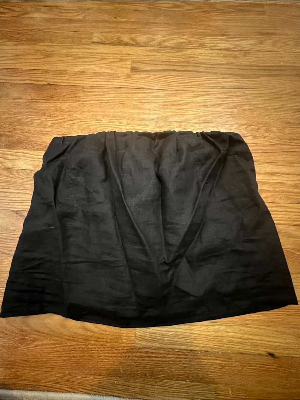 Babaton Black Linen Shirt - Simple Straight Silhouette